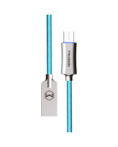 Cablu MicroUSB Mcdodo Auto Disconnect Blue (1m, QC3.0, led indicator)