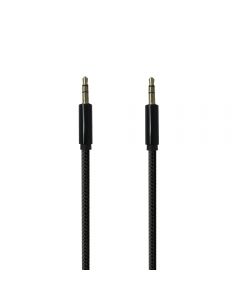 Cablu Jack 3.5mm Procell Audio Negru 1m (impletitura textila)