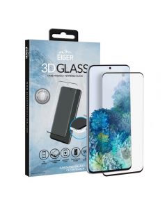 Folie Samsung Galaxy S20 Eiger Sticla 3D Case Friendly Clear Black