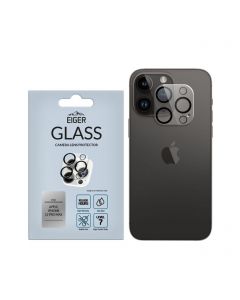 Lentile Camera iPhone 12 Pro Max Eiger 3D Glass Clear Black