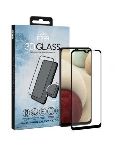 Folie Samsung Galaxy A12 / A32 5G Eiger Sticla 3D Edge to Edge Clear Black