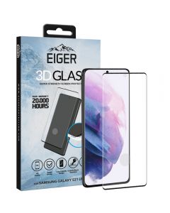 Folie Samsung Galaxy S21 Ultra Eiger Sticla 3D Case Friendly Clear Black