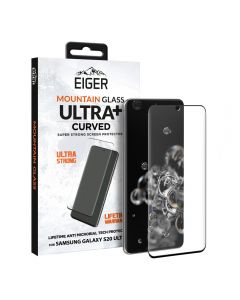 Folie Samsung Galaxy S20 Ultra Eiger Sticla 3D Ultra + Case Friendly Clear Black