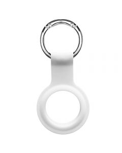 Husa AirTag Devia Silicon Key Ring White