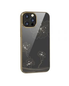 Husa iPhone 13 Pro Devia Crystal Flora Gold
