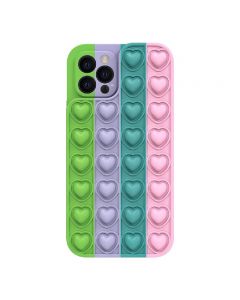 Husa iPhone 13 Pro Max Lemontti Heart Pop it Multicolor 5