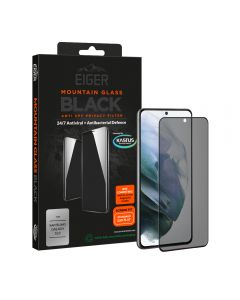 Folie Samsung Galaxy S22 Eiger Sticla 3D Privacy Mountain Glass Black