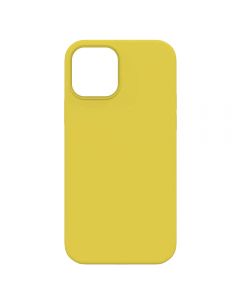 Husa iPhone 12 / 12 Pro Lemontti Silicon Silky Galben