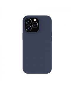 Husa iPhone 14 Pro Lemontti Liquid Silicon MagCharge Dark Blue