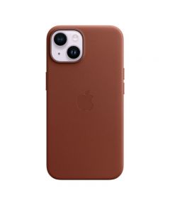 Husa Originala iPhone 14 Apple Leather, MagSafe, Umber