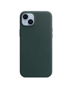 Husa Originala iPhone 14 Plus Apple Leather, MagSafe, Forest Green