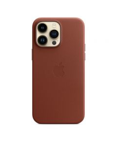 Husa Originala iPhone 14 Pro Max Apple Leather, MagSafe, Umber