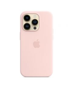 Husa Originala iPhone 14 Pro Apple Silicon, MagSafe, Chalk Pink