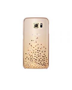 Carcasa Samsung Galaxy S6 G920 Comma Unique Polka Champagne Gold (Cristale Swarovski®, electroplacat