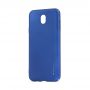Carcasa Samsung Galaxy J7 (2017) Meleovo Metallic Slim 360 Blue (culoare metalizata fina)