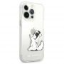 Husa iPhone 13 Pro Karl Lagerfeld Choupette Fun Transparent