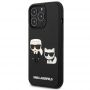 Husa iPhone 13 Pro Karl Lagerfeld Karl & Choupette 3D Negru