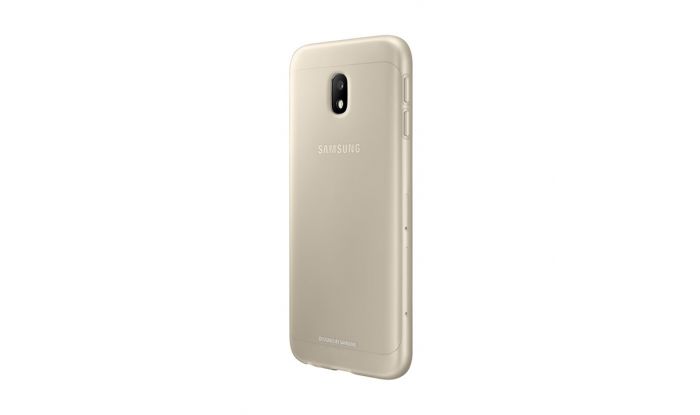 Carcasa Originala Samsung Galaxy J3 (2017) Jelly Cover Gold