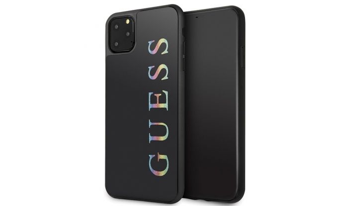Husa iPhone 11 Pro Max Guess Glitter Logo Negru
