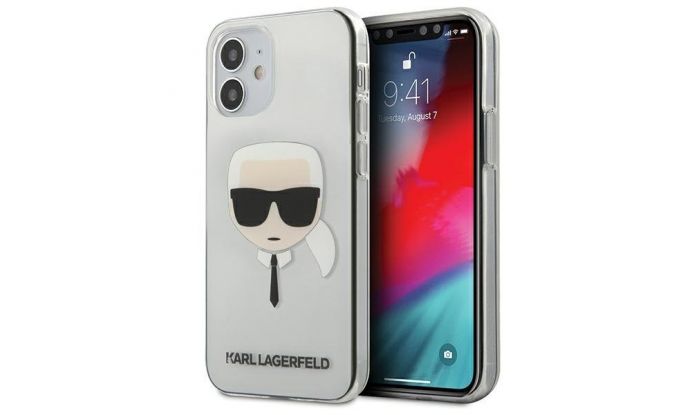 Husa iPhone 12 Mini Karl Lagerfeld Karl's Head Transparent