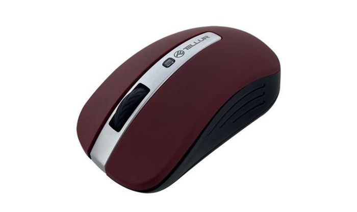 Tellur Mouse Basic Wireless Rosu inchis (LED, fara fir)
