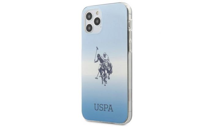 Husa iPhone 12 / 12 Pro US Polo Assn Gradient Collection Albastru
