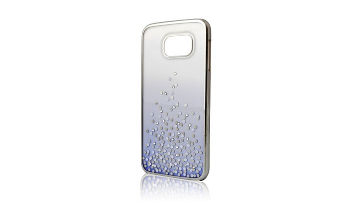 Carcasa Samsung Galaxy S6 G920 Comma Unique Polka Silver (Cristale Swarovski®, electroplacat)